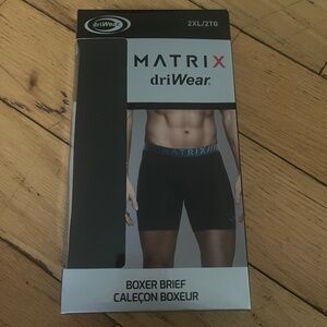 2 PAIRS Matrix driWear Boxer Brief